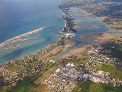 arieal shot motueka