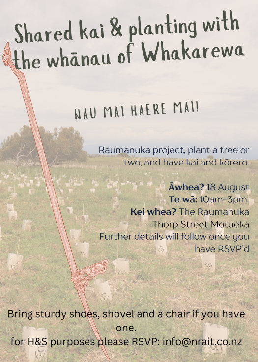 Raumanuka planting Invitation take two
